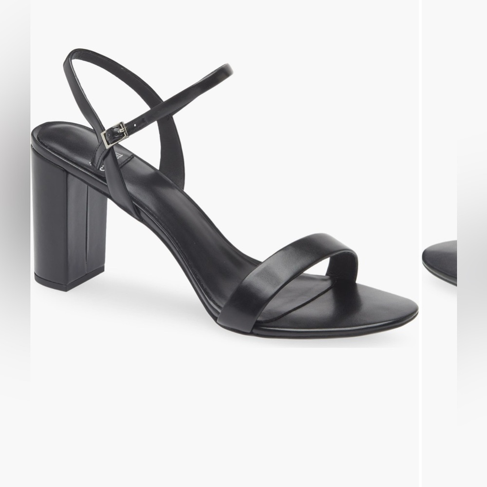 Jeffrey Campbell Black Strappy Block Heel Sandals